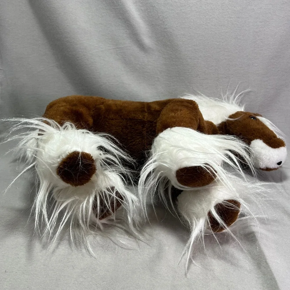 Brooklyn Doll Toy Novelty Company Horse Brown Clydesdale Plush Vintage 1991 18